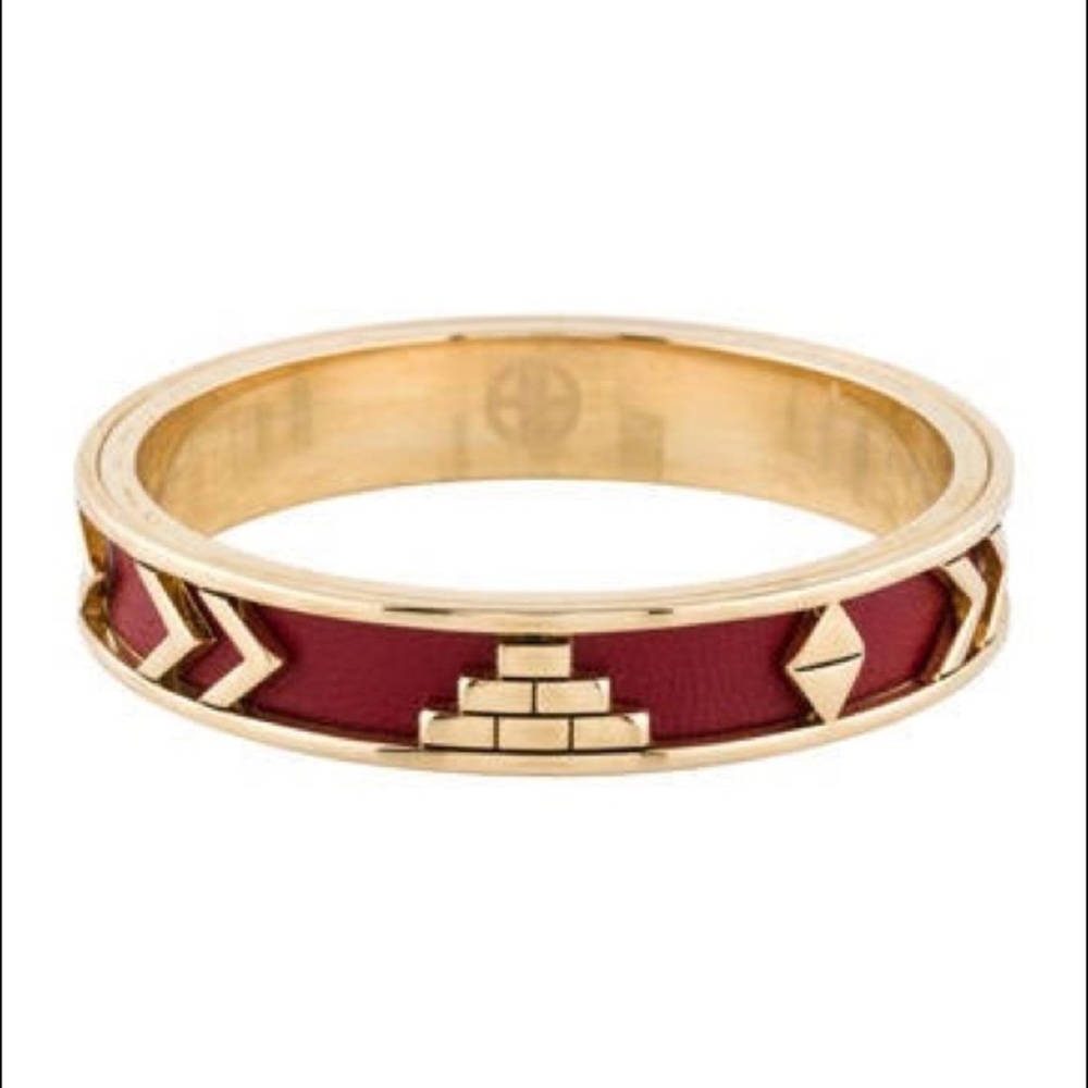 House of Harlow Aztec Bangle Red